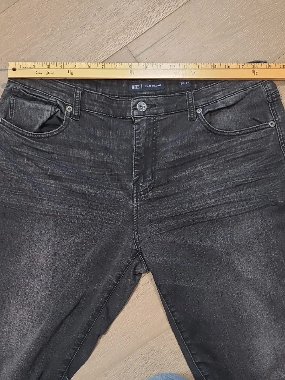 BKE Tyler Jeans Men's sz 38/34* Black Straight Leg Denim Jeans